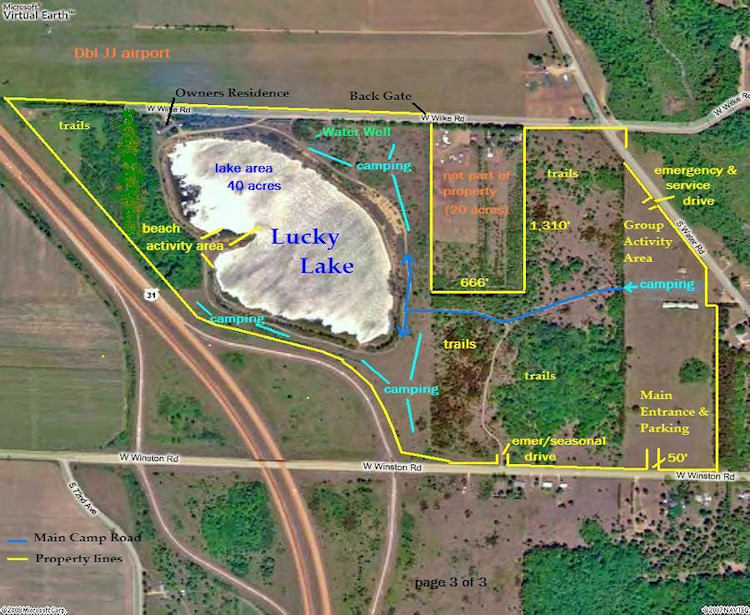 Lucky Lake Campground in Rothbury, Michigan